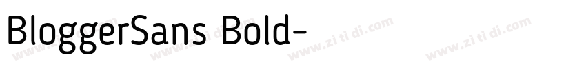BloggerSans Bold字体转换